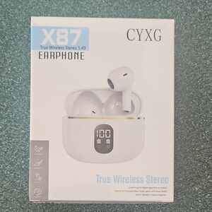 NIB X87 True Wireless Earphones - Beige